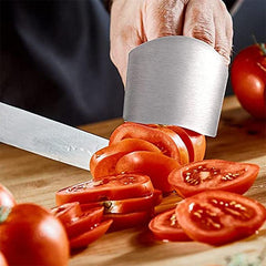 Stainless Steel Finger Protector for Safe Cutting Food Kitchen Gadget