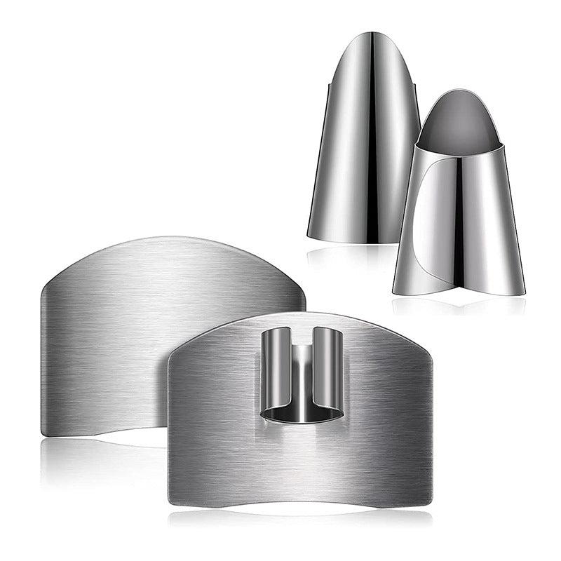Stainless Steel Finger Protector for Safe Cutting Food Kitchen Gadget
