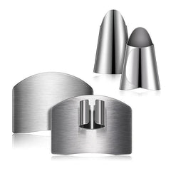 Stainless Steel Finger Protector for Safe Cutting Food Kitchen Gadget