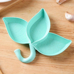 Lotus Umbrella Soy Sauce Bowl 3 Compartment Small Serving Bowls