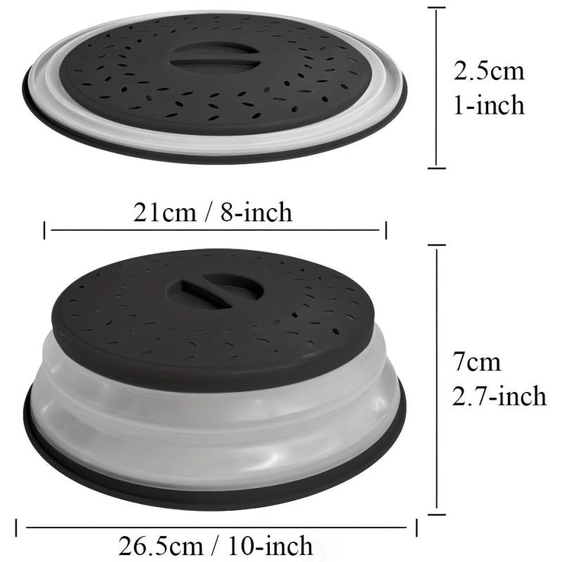 BPA Microwave Lid 10 inch Foldable Splash Lid Food Filter Dishwasher Safe