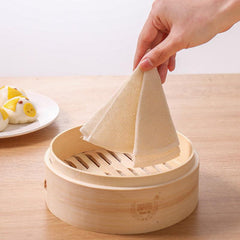 5pcs Steamer Liners 22-32cm Round Parchment Papers Non-Stick Basket Mat