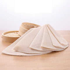 5pcs Steamer Liners 22-32cm Round Parchment Papers Non-Stick Basket Mat