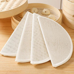 5pcs Steamer Liners 22-32cm Round Parchment Papers Non-Stick Basket Mat