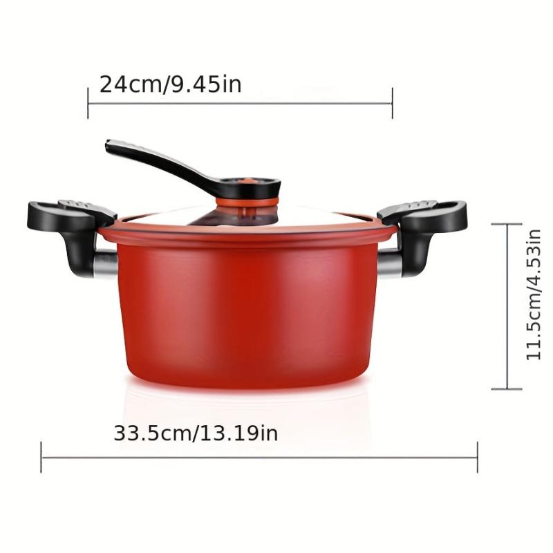 3.5L Sauce Pot Non-Stick Stew Pot for Gas & Induction Cooker