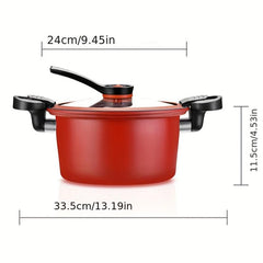 3.5L Sauce Pot Non-Stick Stew Pot for Gas & Induction Cooker