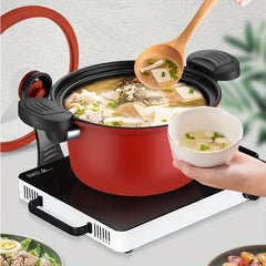 3.5L Sauce Pot Non-Stick Stew Pot for Gas & Induction Cooker