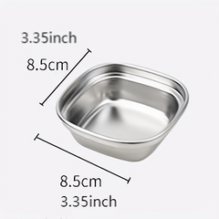 Stainless Steel Sauce Dish for BBQ and Kitchen, Perfect for Dipping