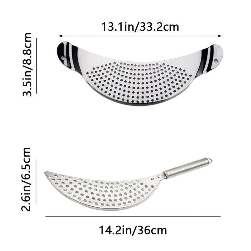 Stainless Steel Pot Strainer Pasta Strainer Colander Kitchen Tool