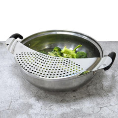 Stainless Steel Pot Strainer Pasta Strainer Colander Kitchen Tool