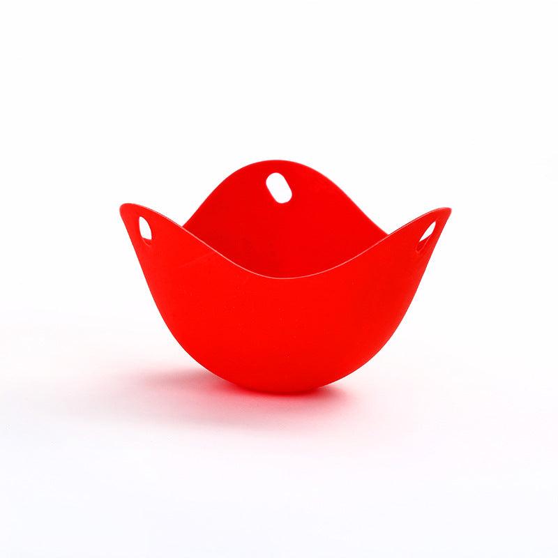 4pcs Silicone Egg Cooker Non Stick Poacher Steamed Egg Tray Kitchen Gadgets