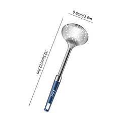 Stainless Steel Utensil Set - Spatula, Ladle, Slotted Spoon - Non Stick