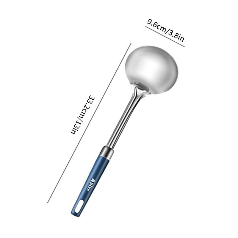 Stainless Steel Utensil Set - Spatula, Ladle, Slotted Spoon - Non Stick