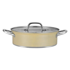 Thickened Stainless Steel Cooking Pot With Glass Lid Ramen Pot
