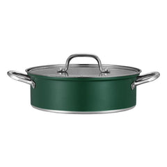 Thickened Stainless Steel Cooking Pot With Glass Lid Ramen Pot