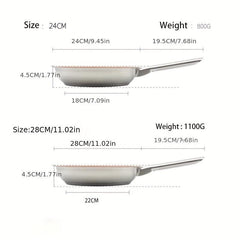 Non Stick Healthy Stainless Steel Infused Ceramic 7 9 Fry Pan PTFE PFOA & PFAS