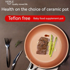 Non Stick Healthy Stainless Steel Infused Ceramic 7 9 Fry Pan PTFE PFOA & PFAS