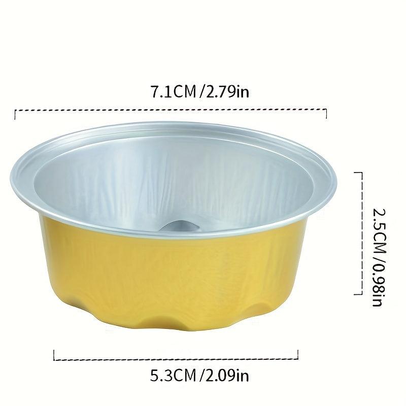 30pcs 50ML Aluminum Foil Baking Cup for Oven Air Fryer
