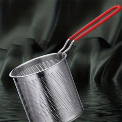 Stainless Steel Tempura Fryer Pot with Basket and Tongs