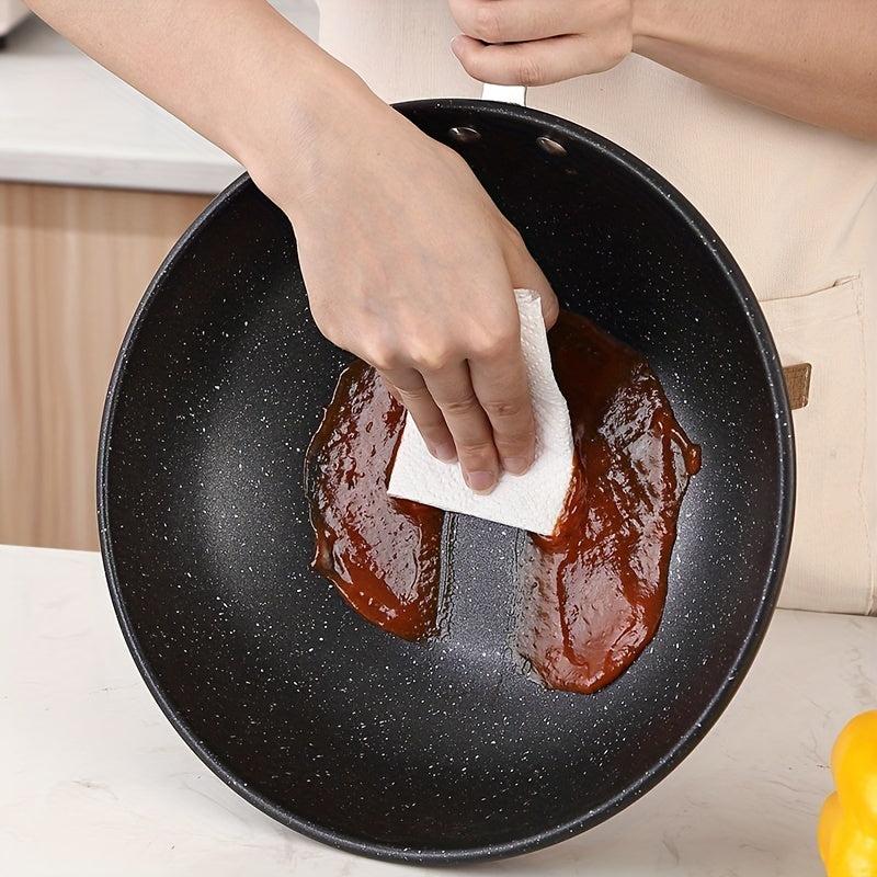 Cast Iron Nonstick Wok 11.02in Frying Pan Pancake Egg Steak Pot