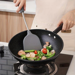 Cast Iron Nonstick Wok 11.02in Frying Pan Pancake Egg Steak Pot