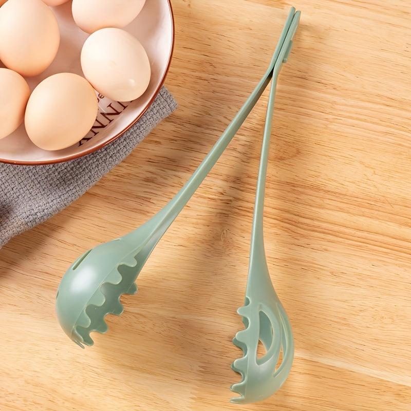 1pc 25.4cm Long Cooking Tongs Heat-resistant Food Serving Grill Pasta Baking