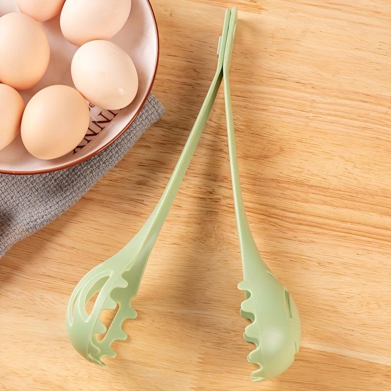 1pc 25.4cm Long Cooking Tongs Heat-resistant Food Serving Grill Pasta Baking