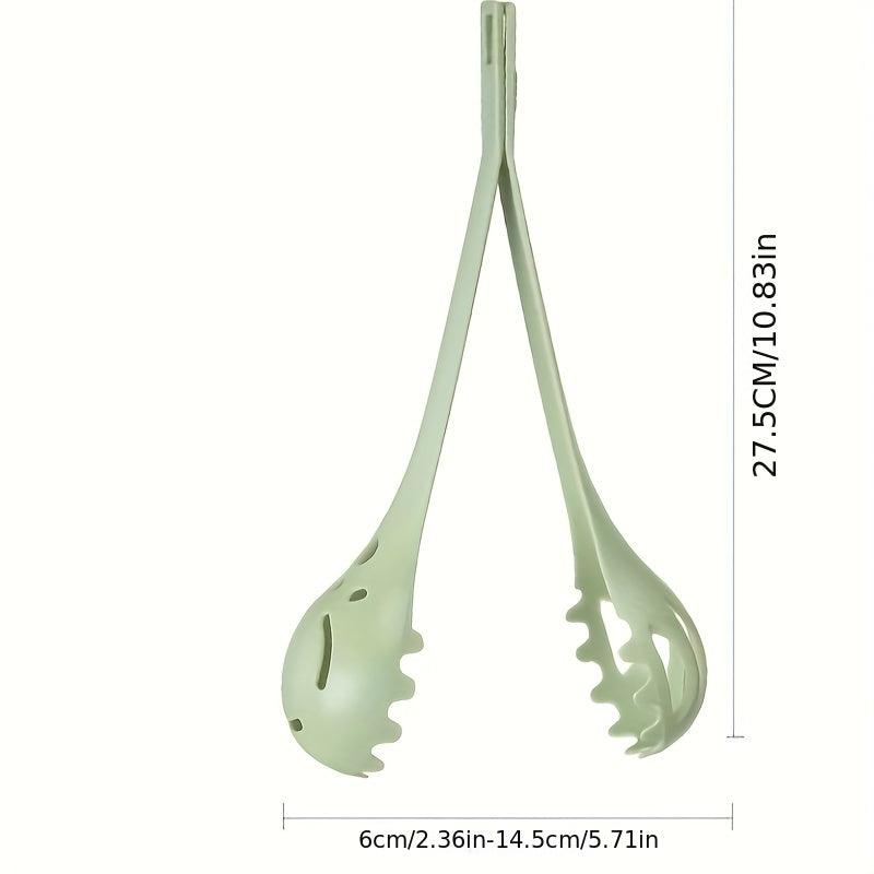 1pc 25.4cm Long Cooking Tongs Heat-resistant Food Serving Grill Pasta Baking