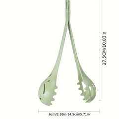 1pc 25.4cm Long Cooking Tongs Heat-resistant Food Serving Grill Pasta Baking