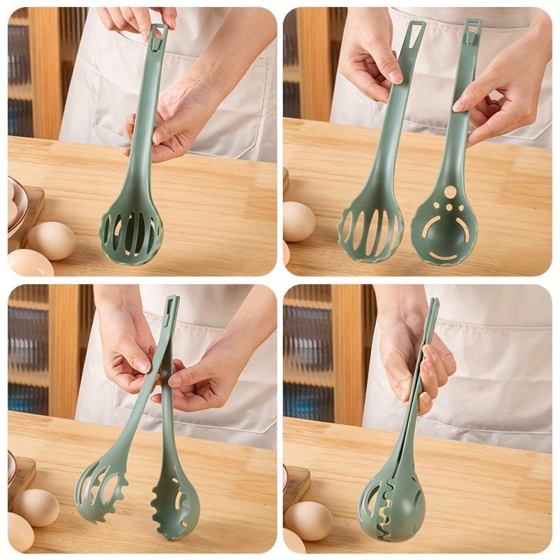 1pc 25.4cm Long Cooking Tongs Heat-resistant Food Serving Grill Pasta Baking