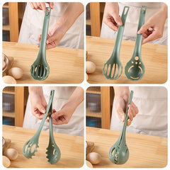 1pc 25.4cm Long Cooking Tongs Heat-resistant Food Serving Grill Pasta Baking
