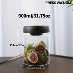 High Vacuum Glass Jar for Freshness and Anti Oxidation