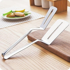 1pc Stainless Steel BBQ Tong - Cooking Frying Baking Grilling Kitchen Gadgets