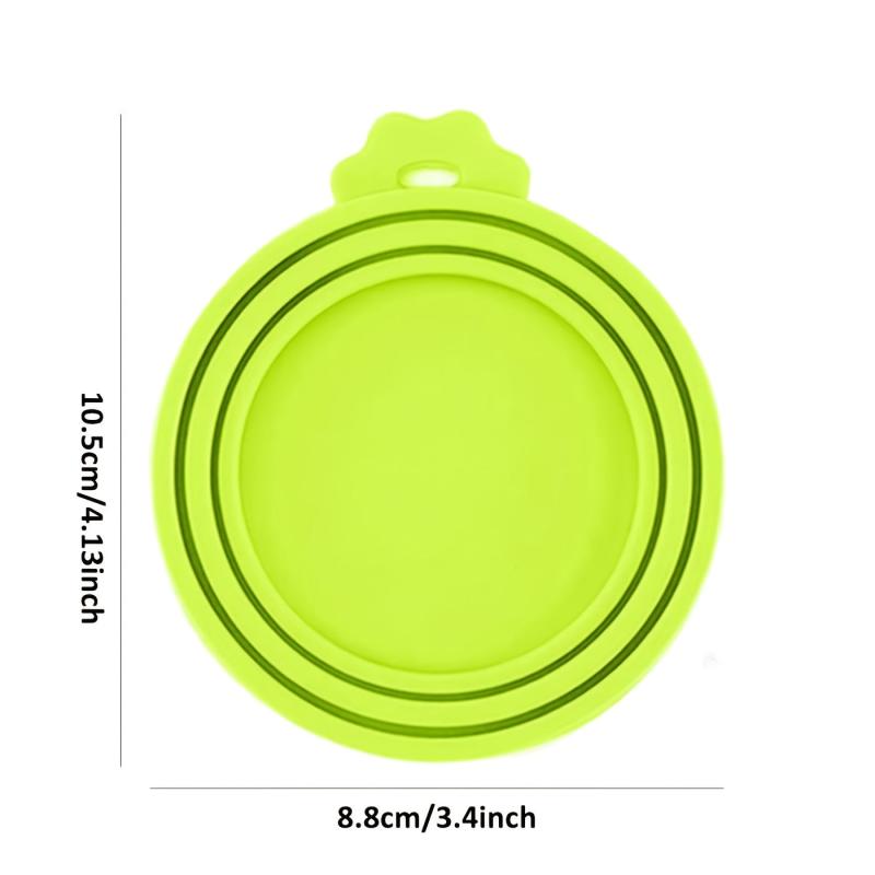 1pc Reusable Silicone Pet Food Can Covers Fits Most Standard Cans BPA-Free