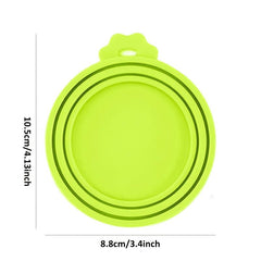 1pc Reusable Silicone Pet Food Can Covers Fits Most Standard Cans BPA-Free