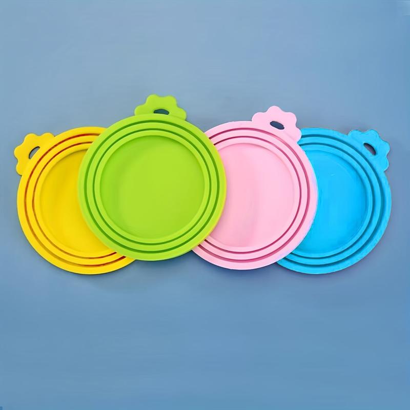 1pc Reusable Silicone Pet Food Can Covers Fits Most Standard Cans BPA-Free