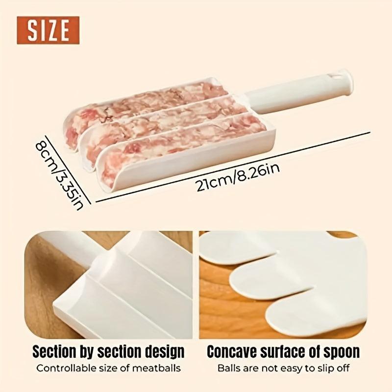 Quadruple Meatball Mold for Easy Meat Stuffing Processing