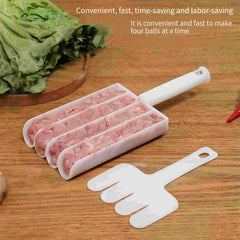 Quadruple Meatball Mold for Easy Meat Stuffing Processing