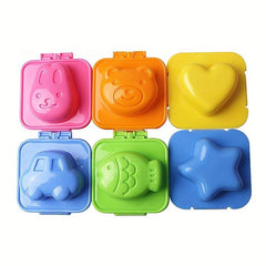 6pcs Boiled Egg Mold Kit - Create Funny Egg Shapes