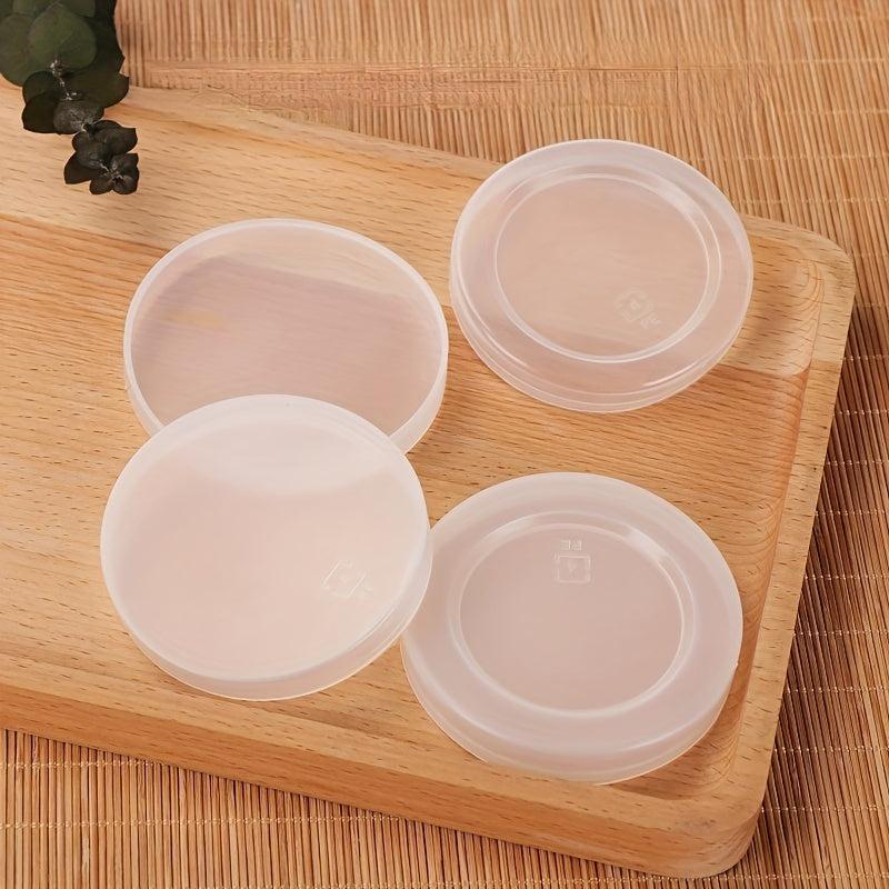 100pcs Plastic Lids 3 To 7 PET Bottle Lids Heat Resistant Glass Covers Oven Safe