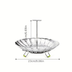 Collapsible Steamer Basket Stainless Steel Steaming Rack Cooking Insert