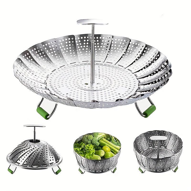 Collapsible Steamer Basket Stainless Steel Steaming Rack Cooking Insert