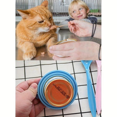 3pcs Pet Food Can Lids - Silicone Can Lids for Dog and Cat Food Cans