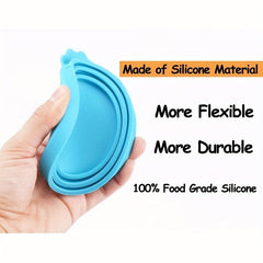 3pcs Pet Food Can Lids - Silicone Can Lids for Dog and Cat Food Cans