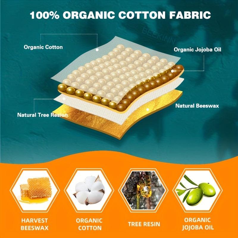 10pcs Beeswax Fresh Keeping Cloth Set Organic Bee Wax Wraps for Food Storage