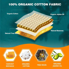 10pcs Beeswax Fresh Keeping Cloth Set Organic Bee Wax Wraps for Food Storage