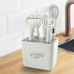 6pcs Kitchen Gadget Set with Storage Rack, Cutting Fruit Combo