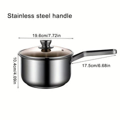 Stainless Steel Sauce Pan 16 19 Saucier Kitchen Utensils