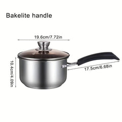 Stainless Steel Sauce Pan 16 19 Saucier Kitchen Utensils