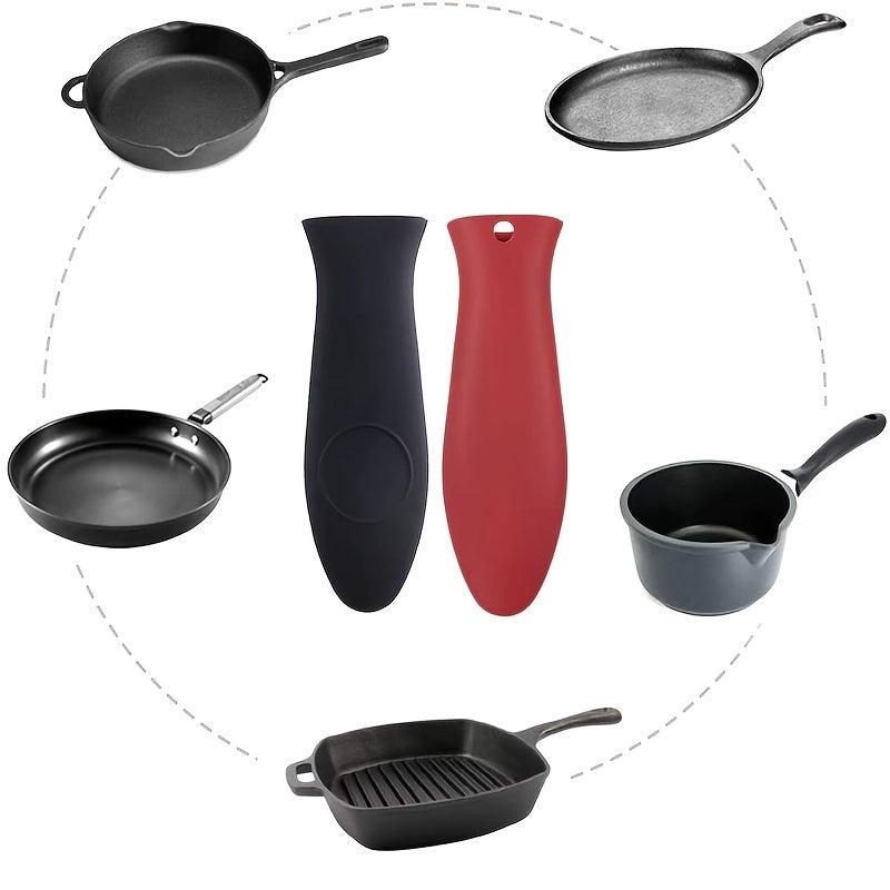 Heat Resistant Silicone Hot Handle Cover - Protects Hands and Appliances